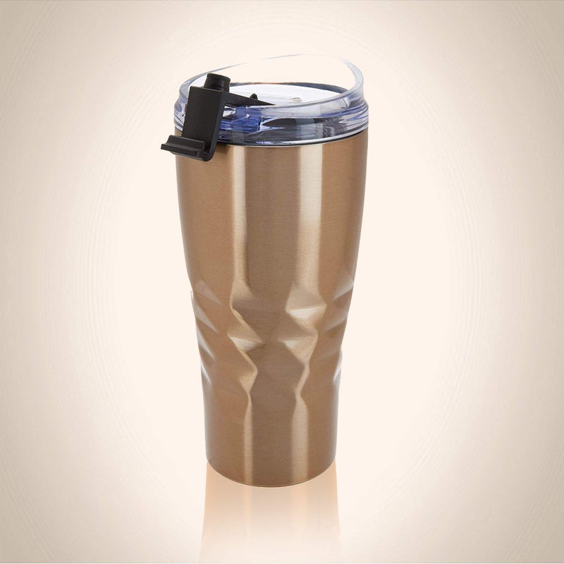 Primula Peak Hot or Cold Vacuum Sealed Triple Layer Copper Technology Tumbler with Matching Colored Gift Box, 20 Ounce (Champagne) - Image 2